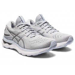 Asics Gel-Nimbus 24 Piedmont Grey/White Running Shoes Women