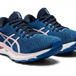 Asics Gel-Nimbus 24 French Blue/Barely Rose Running Shoes Women