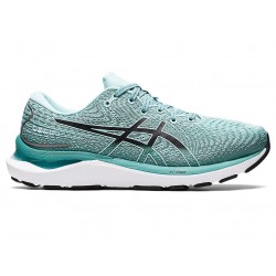 Asics Gel-Cumulus 24 Wide Oasis Green/Black Running Shoes Women