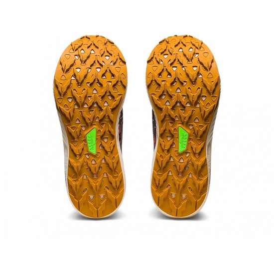 Asics Fuji Lite 3 Papaya/Light Sage Trail Running Shoes Women