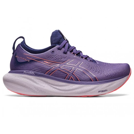  ASICS Women's Magic Speed 2 Running Shoes, 5, Indigo  Blue/Papaya