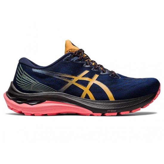  ASICS Women's NOVABLAST 3 Trail Running Shoes, 5, Nature  Bathing/Papaya