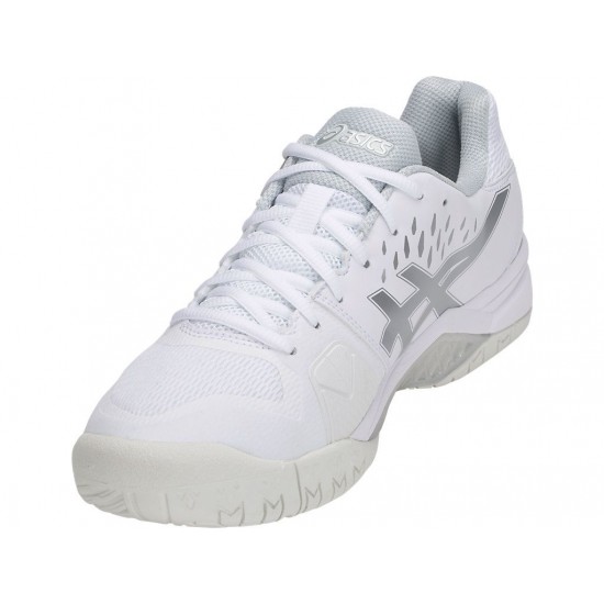 Asics Gel-Challenger 12 White/Silver Tennis Shoes Men