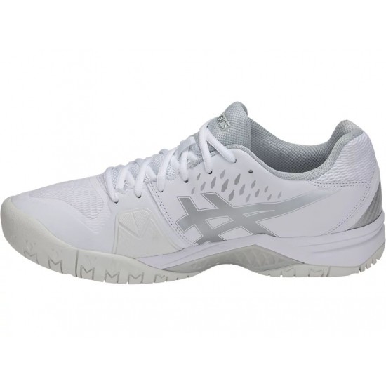 Asics Gel-Challenger 12 White/Silver Tennis Shoes Men