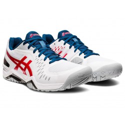 Asics Gel-Challenger 12 White/Classic Red Tennis Shoes Men