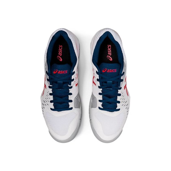 Asics Gel-Challenger 12 White/Classic Red Tennis Shoes Men