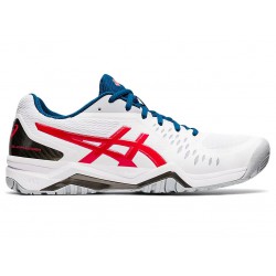 Asics Gel-Challenger 12 White/Classic Red Tennis Shoes Men