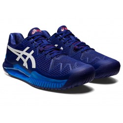 Asics Gel-Resolution 8 Dive Blue/White Tennis Shoes Men