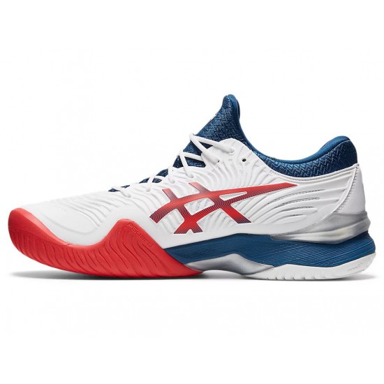 Asics Court Ff 2 White/Mako Blue Tennis Shoes Men