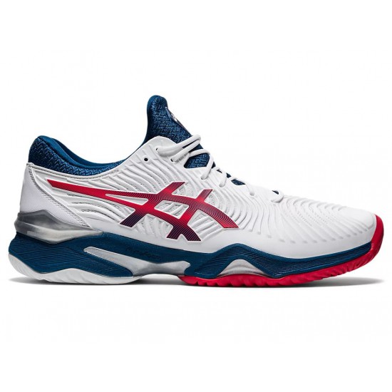 Asics Court Ff 2 White/Mako Blue Tennis Shoes Men