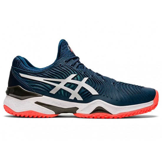 Asics Court Ff 2 Oc Mako Blue/White Tennis Shoes Men