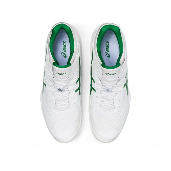 Asics Court Ff Novak White/Green Tennis Shoes Men