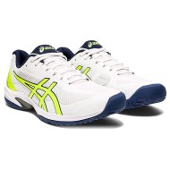 Asics Court Speed Ff White/Safety Yellow Tennis Shoes Men