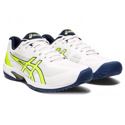 Asics Court Speed Ff White/Safety Yellow Tennis Shoes Men