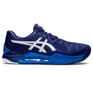 Asics Gel-Resolution 8 (2E) Dive Blue/White Tennis Shoes Men