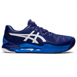 Asics Gel-Resolution 8 (2E) Dive Blue/White Tennis Shoes Men