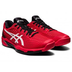 Asics Solution Speed Ff Electric Red/White Tennis Shoes Men