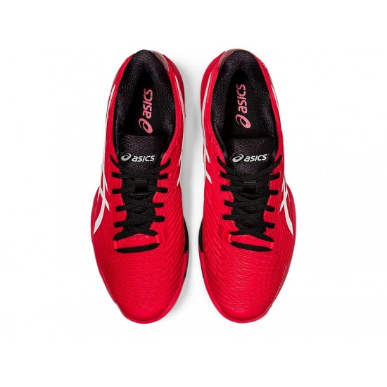 Asics Solution Speed Ff Electric Red/White Tennis Shoes Men