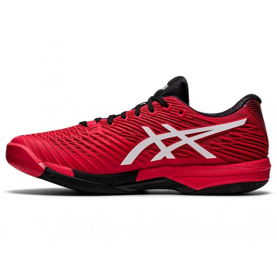 Asics Solution Speed Ff Electric Red/White Tennis Shoes Men