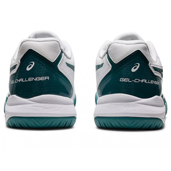 Asics Gel-Challenger 13 White/Velvet Pine Tennis Shoes Men