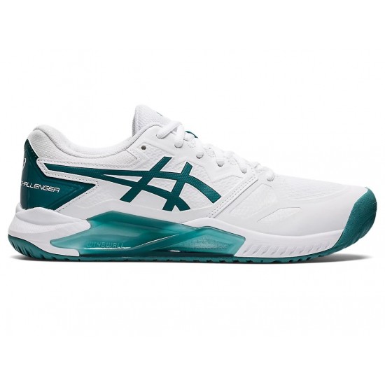 Asics Gel-Challenger 13 White/Velvet Pine Tennis Shoes Men