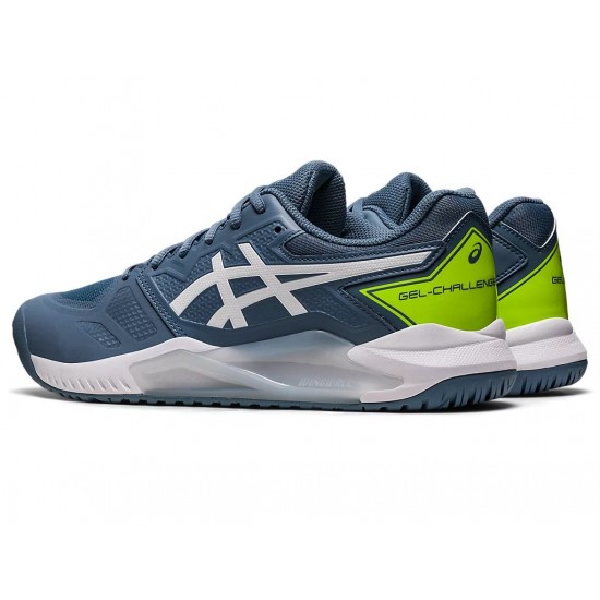 Asics Gel-Challenger 13 Steel Blue/White Tennis Shoes Men