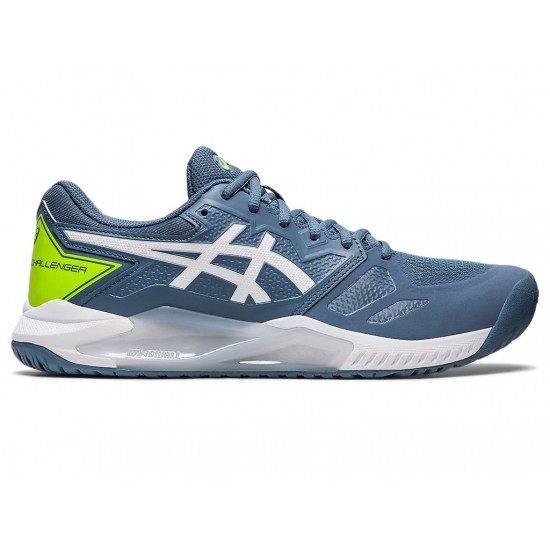 Asics Gel-Challenger 13 Steel Blue/White Tennis Shoes Men