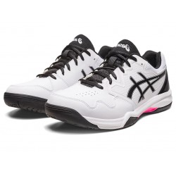 Asics Gel-Dedicate 7 White/Hot Pink Tennis Shoes Men