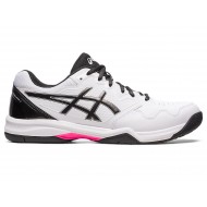 Asics Gel-Dedicate 7 White/Hot Pink Tennis Shoes Men