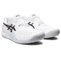 Asics Gel-Resolution 9 White/Black Tennis Shoes Men