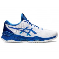 Asics Court Ff Novak White/Tuna Blue Tennis Shoes Men