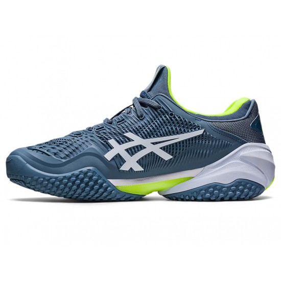 Asics Court Ff 3 Oc Steel Blue/White Tennis Shoes Men