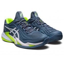 Asics Court Ff 3 Clay Steel Blue/White Tennis Shoes Men