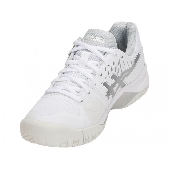 Asics Gel-Challenger 12 White/Silver Tennis Shoes Women