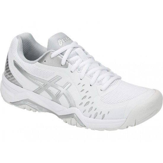 Asics Gel-Challenger 12 White/Silver Tennis Shoes Women
