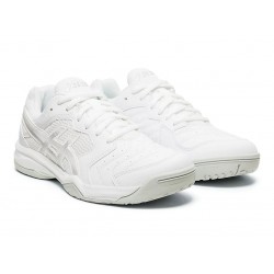 Asics Gel-Dedicate 6 White/Silver Tennis Shoes Women
