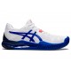 Asics Gel-Resolution 8 White/Lapis Lazuli Blue Tennis Shoes Women