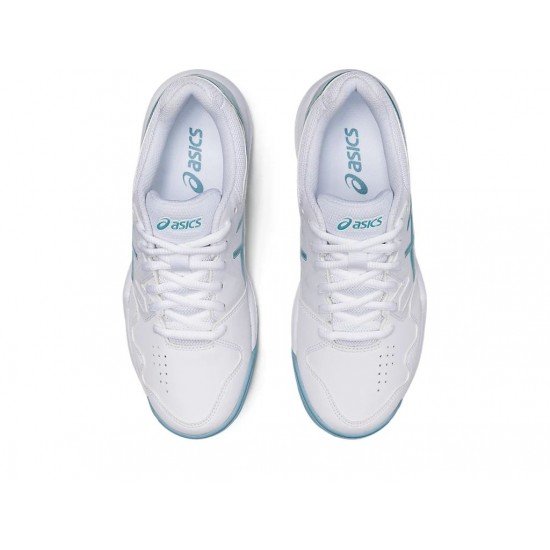 Asics Gel-Dedicate 7 White/Smoke Blue Tennis Shoes Women