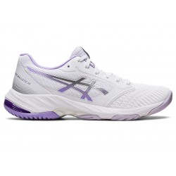 Asics Netburner Ballistic Ff 3 White/Digital Violet Volleyball Shoes Women