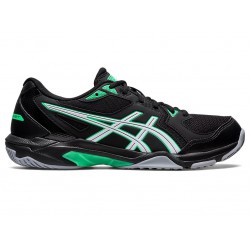 Asics Gel-Rocket 10 Black/New Leaf Volleyball Shoes Men