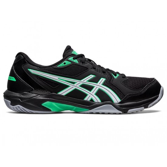 Asics Gel-Rocket 10 Black/New Leaf Volleyball Shoes Men