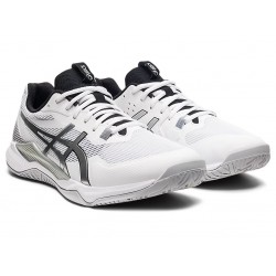 Asics Gel-Tactic White/Pure Silver Volleyball Shoes Men