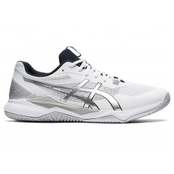 Asics Gel-Tactic White/Pure Silver Volleyball Shoes Men
