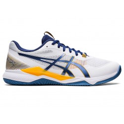 Asics Gel-Tactic White/Deep Ocean Volleyball Shoes Men