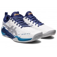 Asics Blast Ff 3 White/Deep Ocean Volleyball Shoes Men