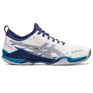 Asics Blast Ff 3 White/Deep Ocean Volleyball Shoes Men