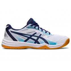 Asics Upcourt 5 White/Indigo Blue Volleyball Shoes Men