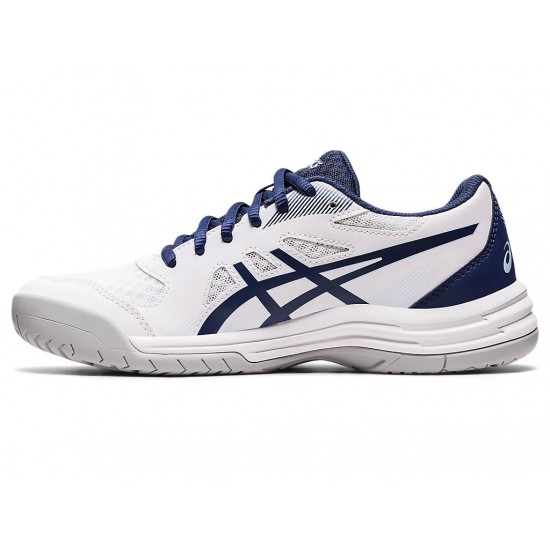 Asics Upcourt 5 White/Deep Ocean Volleyball Shoes Women