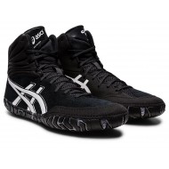 Asics Aggressor 5 Black/White Wrestling Shoes Men