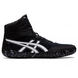 Asics Aggressor 5 Black/White Wrestling Shoes Men